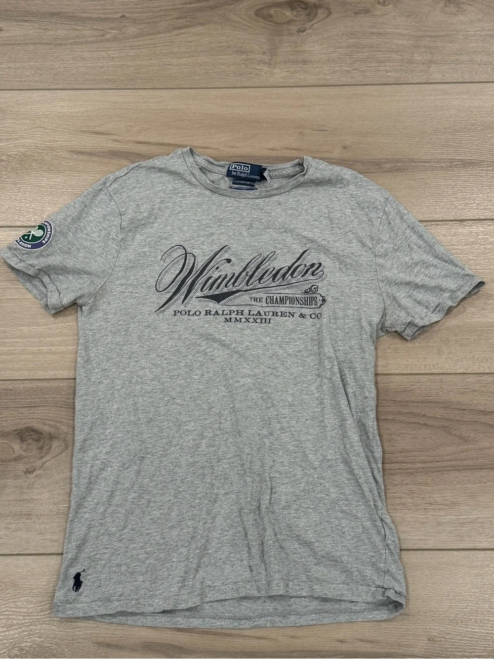 Polo Ralph Lauren Wimbledon T Shirt Mens M The Champions Short Sleeve Tennis